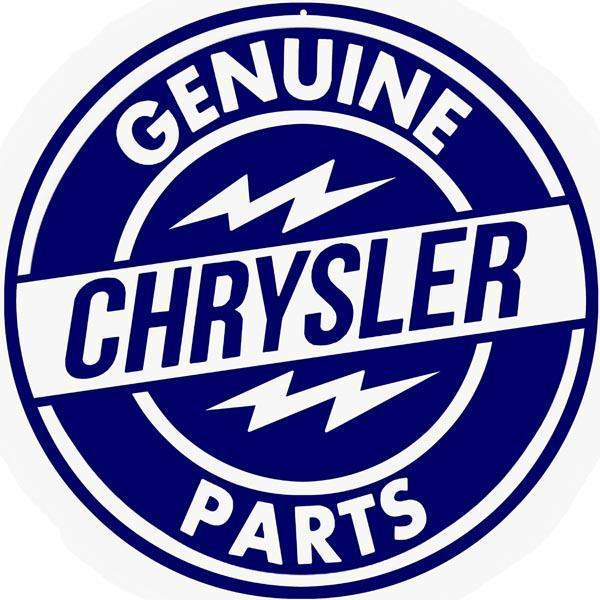 Genuine Chrysler Service Station Parts Metal Sign-Metal Signs-Grease Monkey Garage