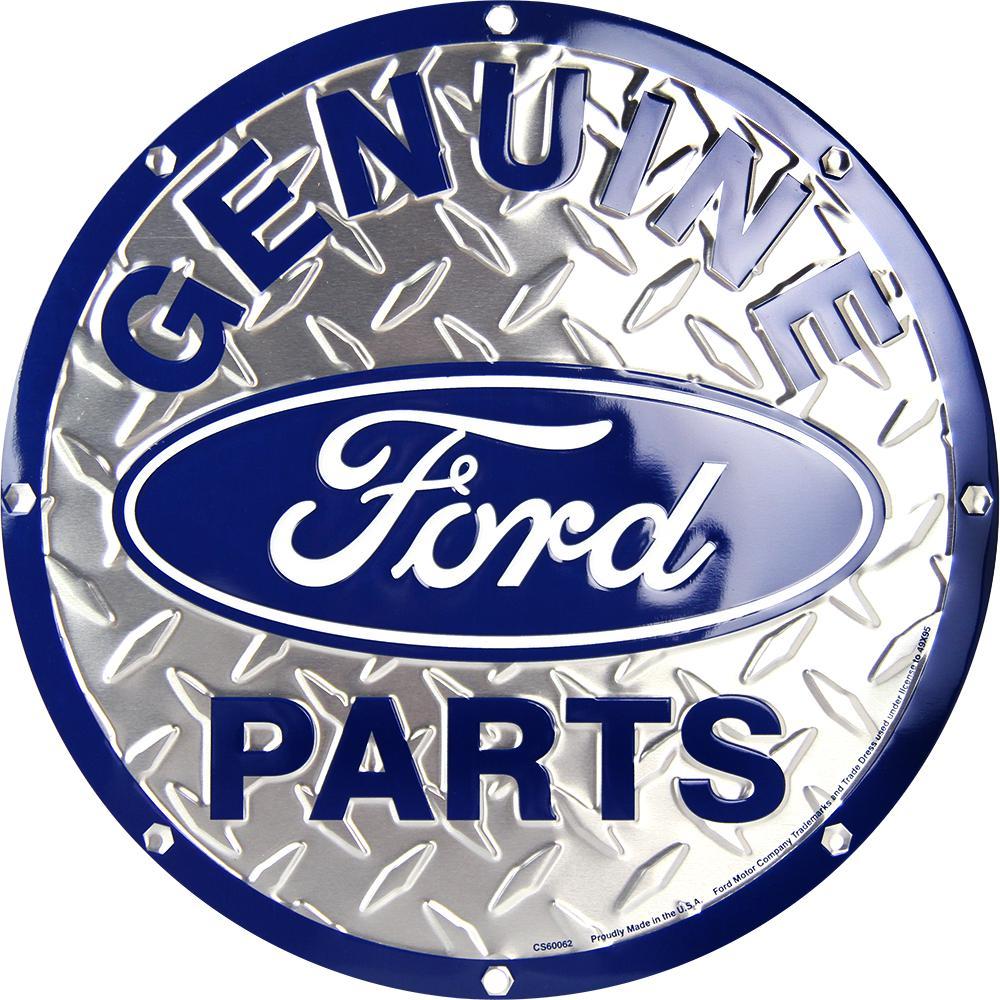 Genuine Ford Parts Metal Sign-Metal Signs-Grease Monkey Garage