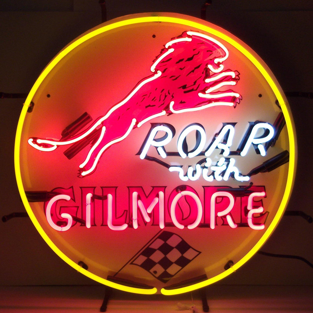 Gilmore Gasoline Neon Sign-Neon Signs-Grease Monkey Garage