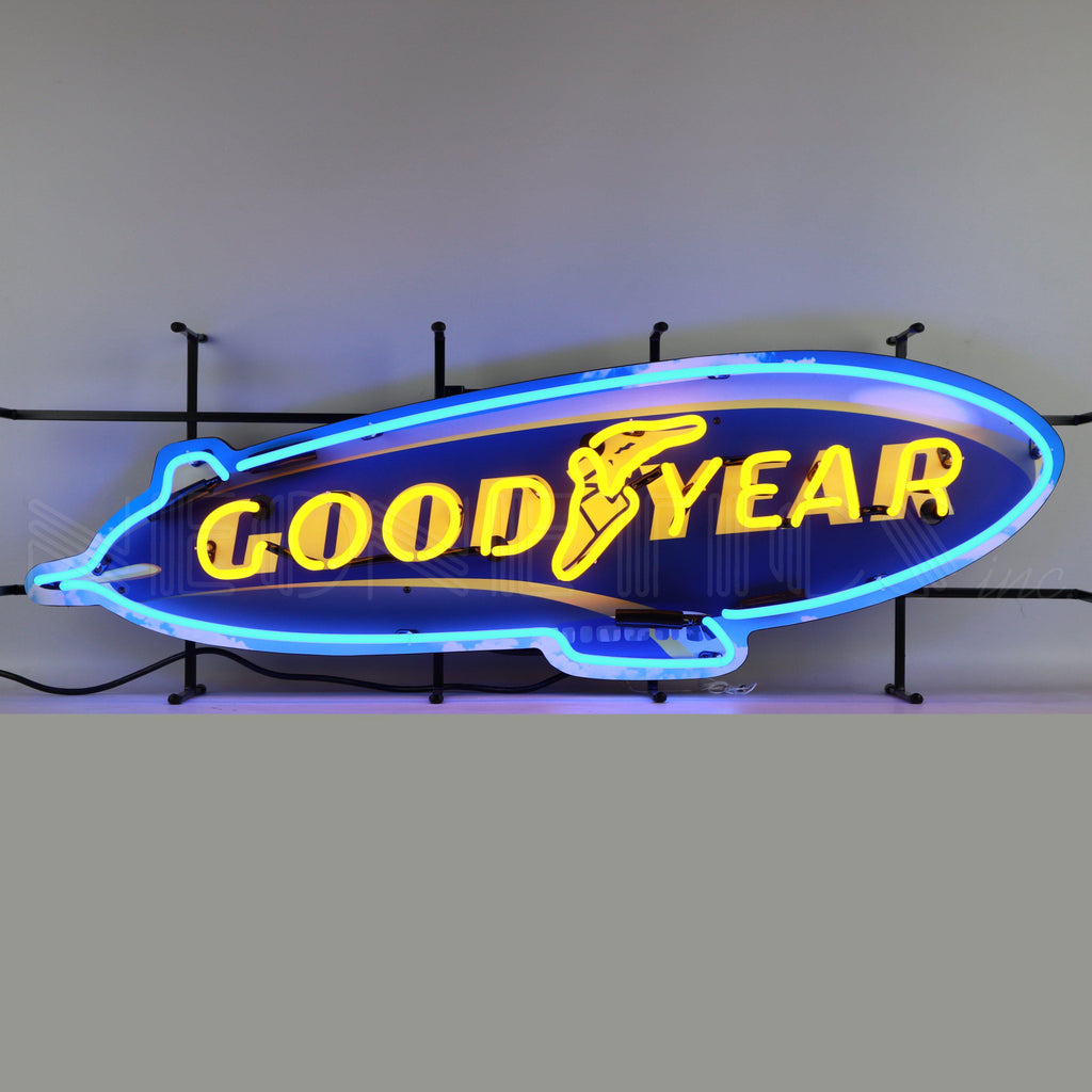 Goodyear Blimp Neon Sign-Neon Signs-Grease Monkey Garage