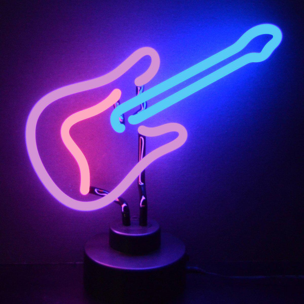 Guitar Neon Sculpture-Neon Sculptures-Grease Monkey Garage