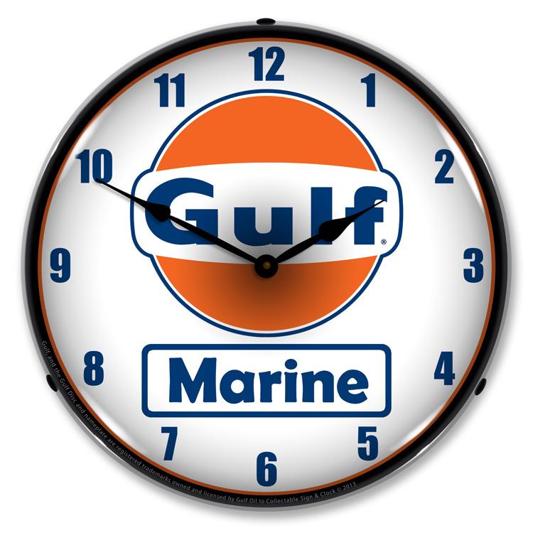 Gulf Marine LED Clock-LED Clocks-Grease Monkey Garage