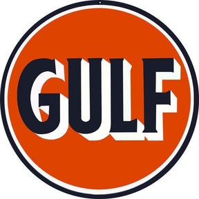 Gulf Metal Sign-Metal Signs-Grease Monkey Garage