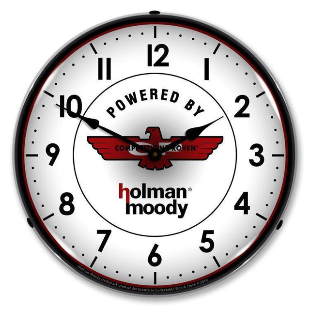 Holman Moody Backlit LED Clock-LED Clocks-Grease Monkey Garage