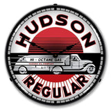 Hudson Gas Backlit LED Clock-LED Clocks-Grease Monkey Garage