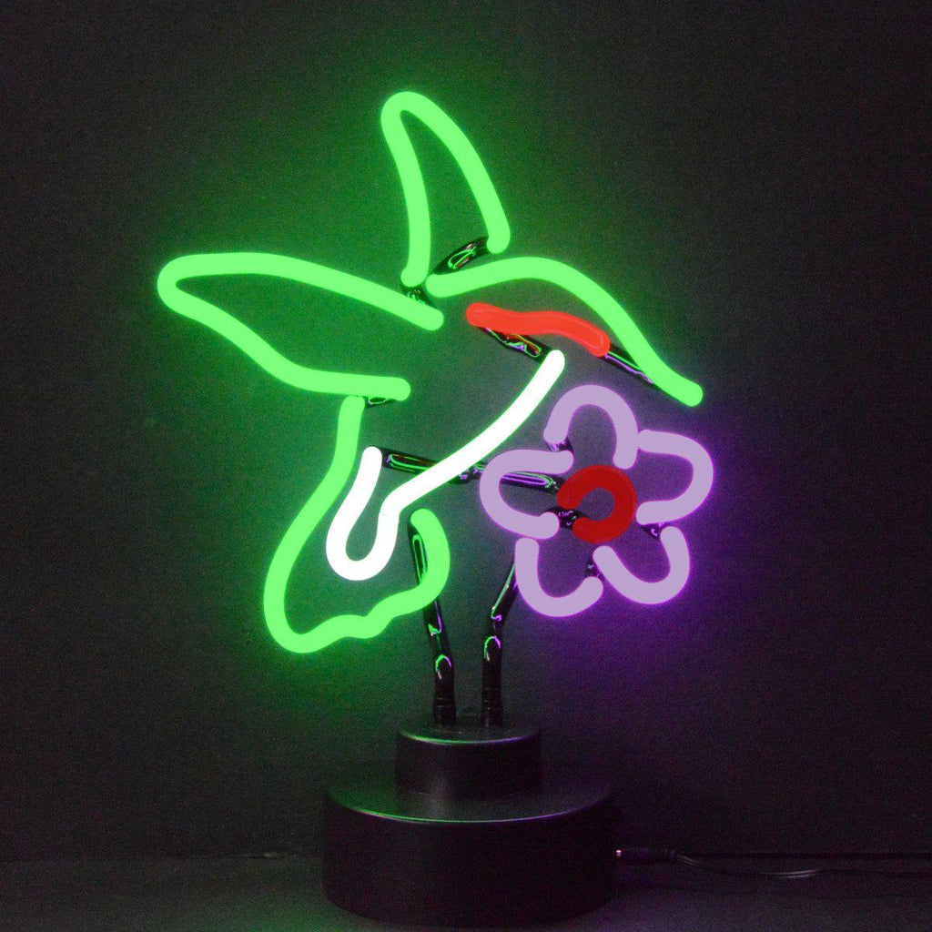 Hummingbird Neon Sculpture-Neon Sculptures-Grease Monkey Garage