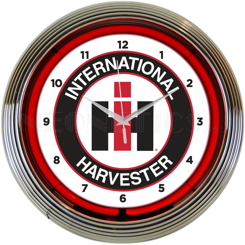 International Harvester Neon Clock-Clocks-Grease Monkey Garage