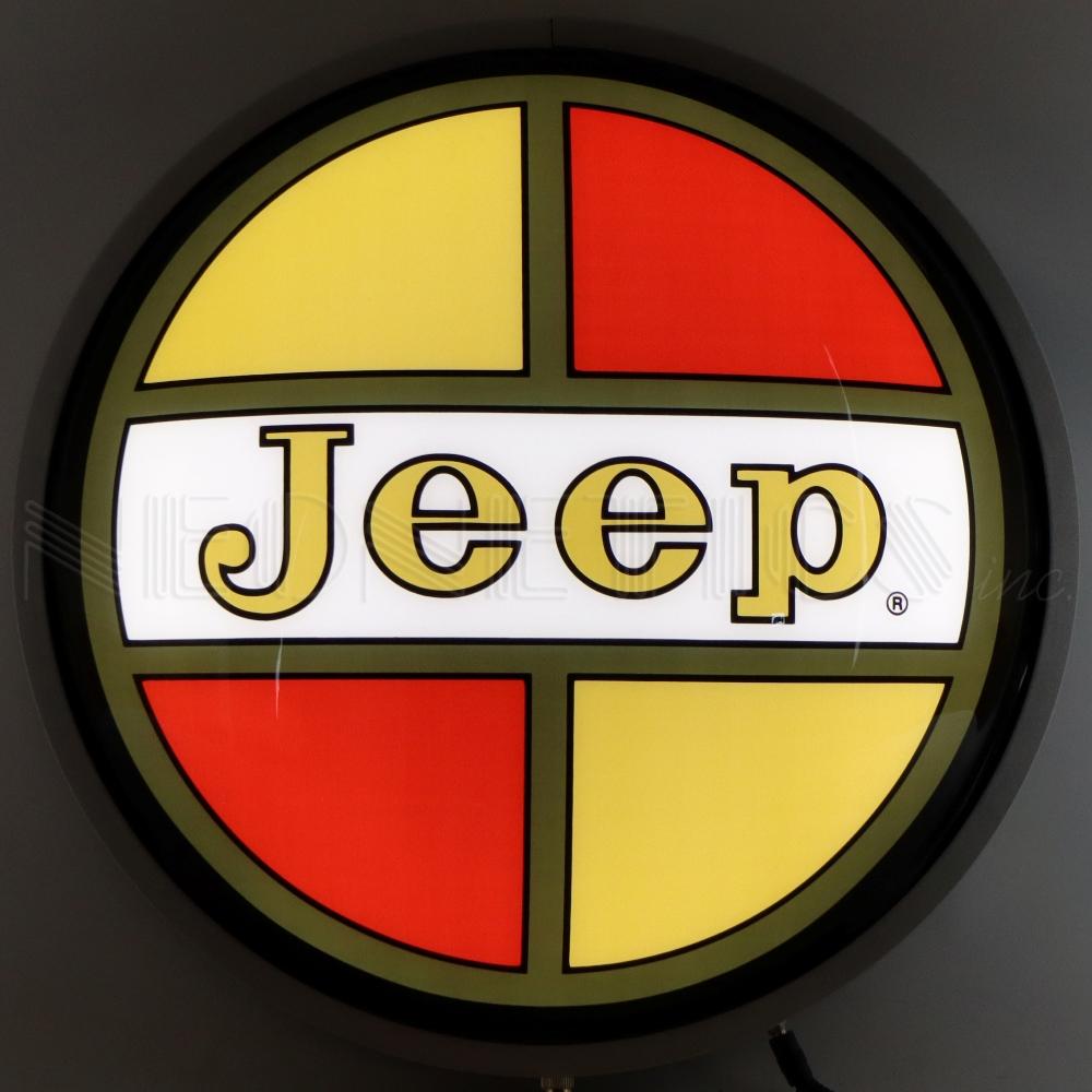 Jeep Retro Backlit LED Sign (15")-LED Signs-Grease Monkey Garage