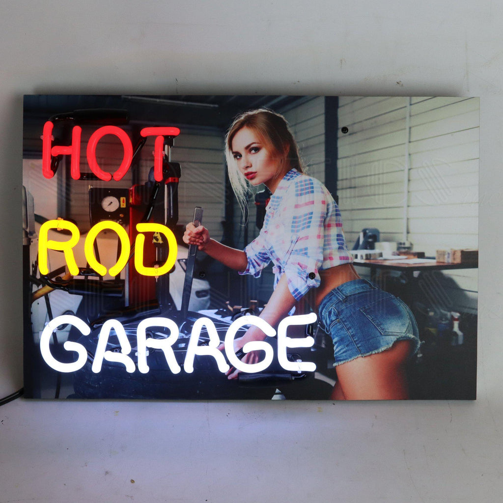 Junior Hot Rod Garage Neon Sign-Neon Signs-Grease Monkey Garage