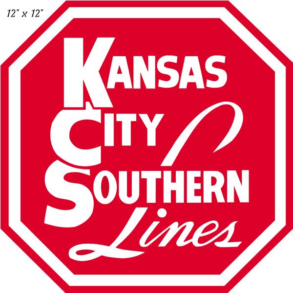 Kansas City Southern Lines Railroad Laser Cut Metal Sign-Metal Signs-Grease Monkey Garage