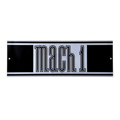 Mach 1 Emblem Metal Sign-Metal Signs-Grease Monkey Garage