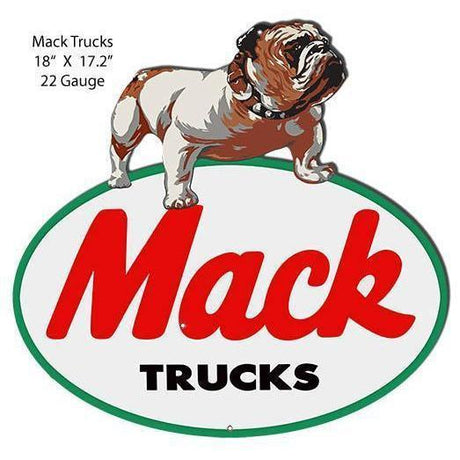 Mack Trucks Laser Cut Metal Sign-Metal Signs-Grease Monkey Garage