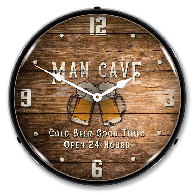 Man Cave LED Clock-LED Clocks-Grease Monkey Garage
