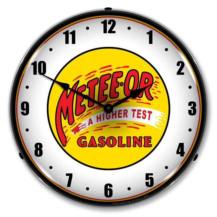 Meteeor Gasoline LED Clock-LED Clocks-Grease Monkey Garage