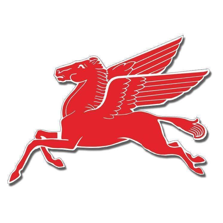 Mobil Pegasus Flying Horse Sign-Metal Signs-Grease Monkey Garage