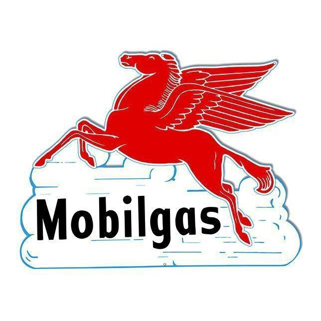 Mobilgas Pegasus Horse Laser Cut Metal Sign-Metal Signs-Grease Monkey Garage