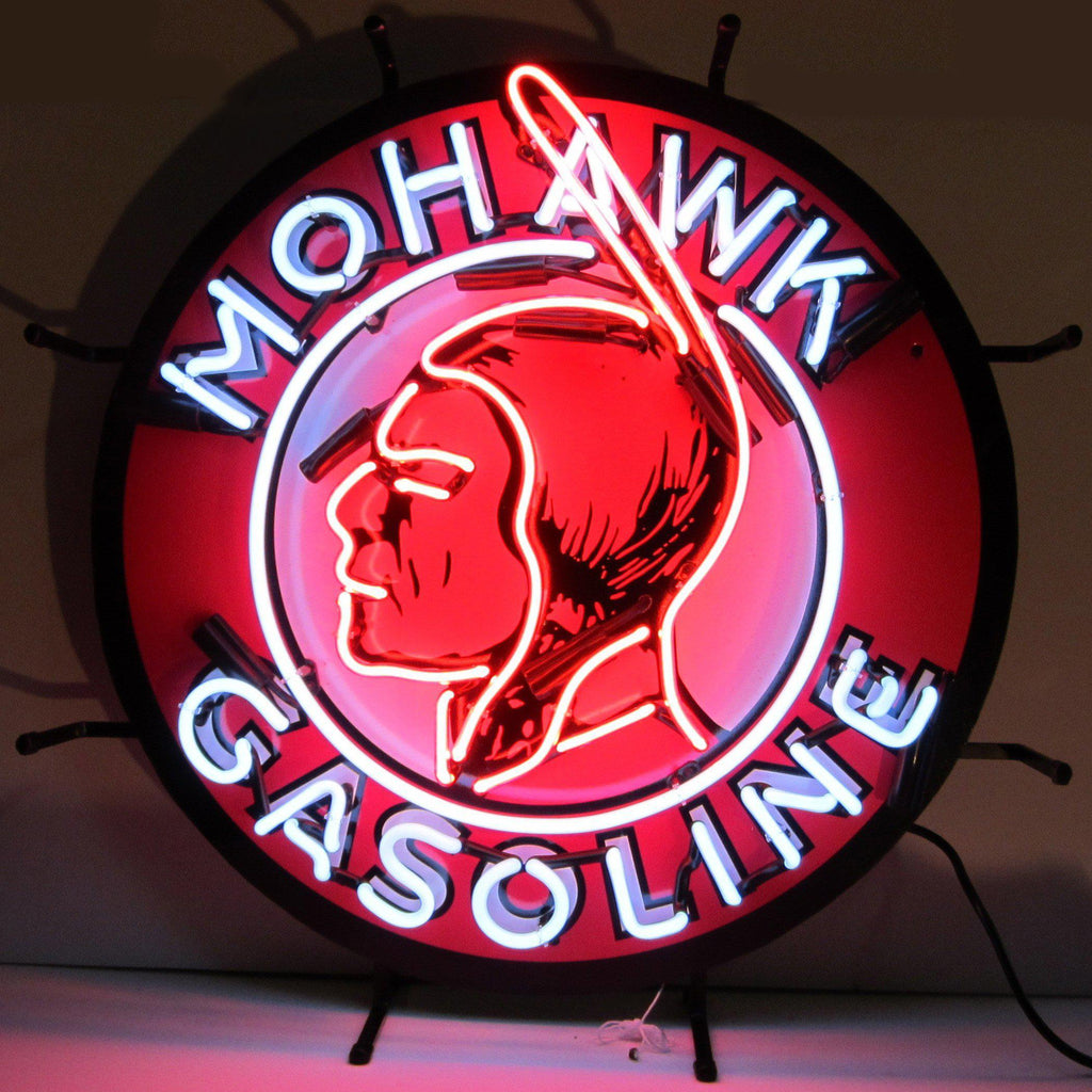 Mohawk Gasoline Neon Sign-Neon Signs-Grease Monkey Garage