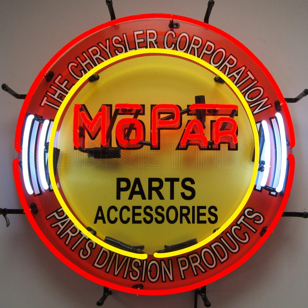 Mopar Circle Neon Sign-Neon Signs-Grease Monkey Garage
