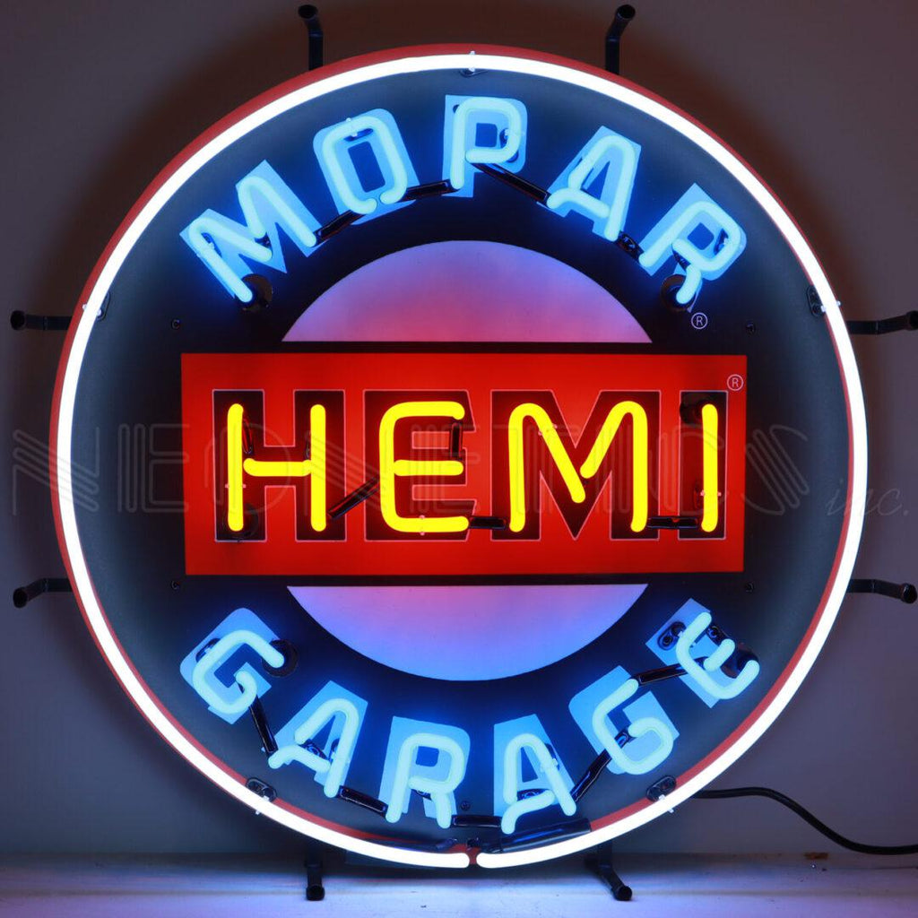 Mopar Hemi Garage Neon Sign-Neon Signs-Grease Monkey Garage