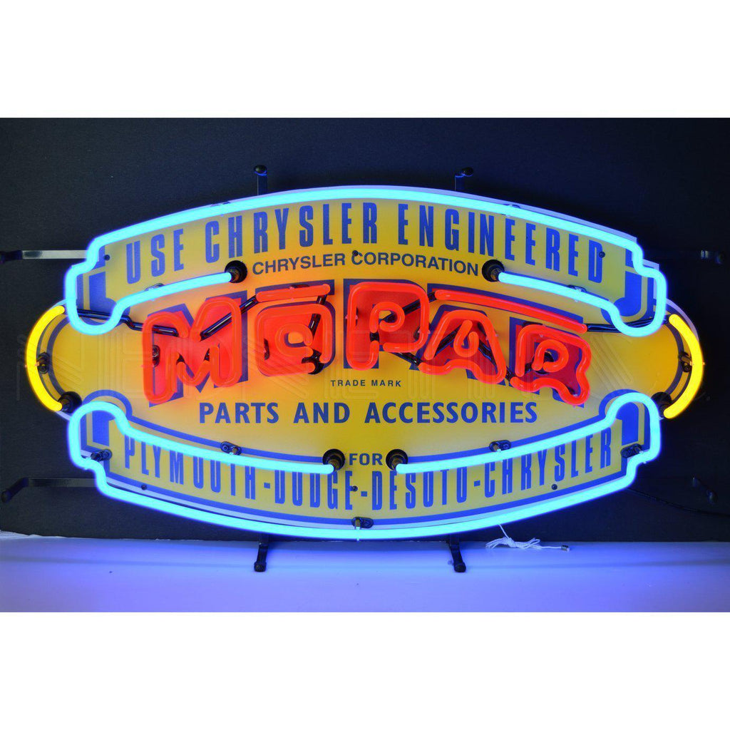 Mopar Vintage Shield Neon Sign-Neon Signs-Grease Monkey Garage