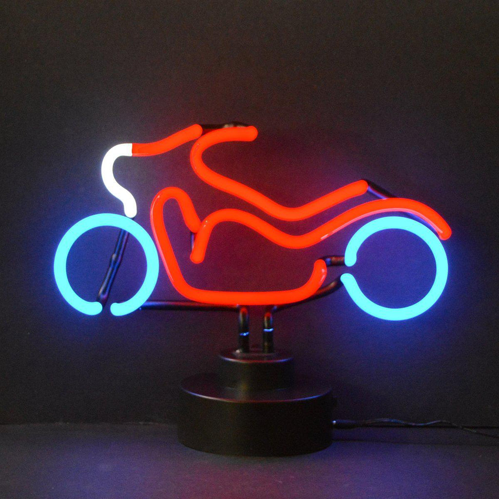 Motorcycle Neon Sculpture-Neon Sculptures-Grease Monkey Garage