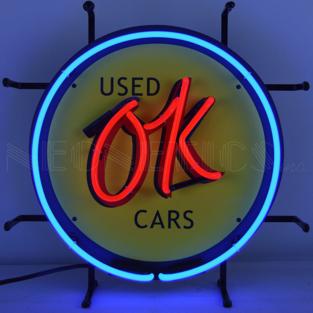 OK Used Cars Junior Neon Sign-Neon Signs-Grease Monkey Garage