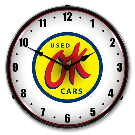 OK Used Cars LED Clock-LED Clocks-Grease Monkey Garage