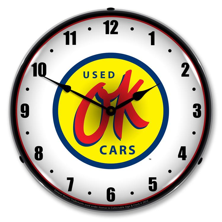 OK Used Cars LED Clock-LED Clocks-Grease Monkey Garage