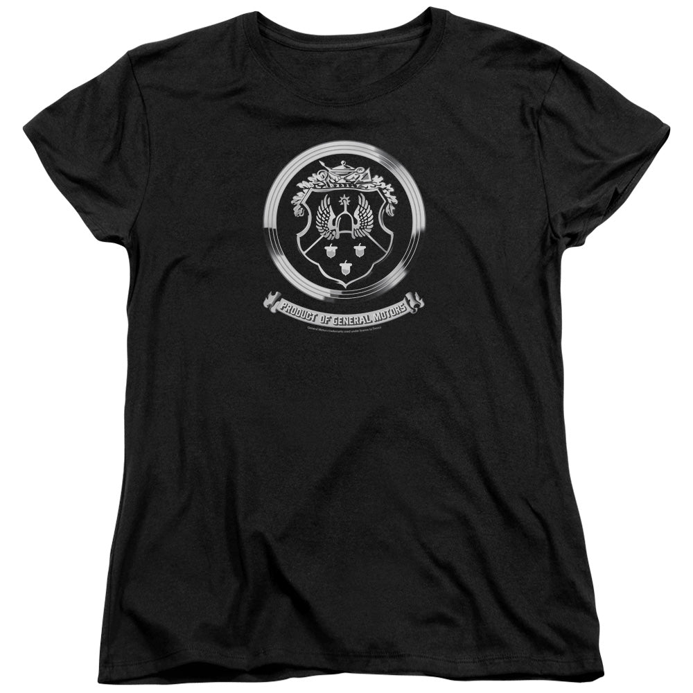 Oldsmobile 1930's Crest Emblem Women's Short-Sleeve T-Shirt-Grease Monkey Garage