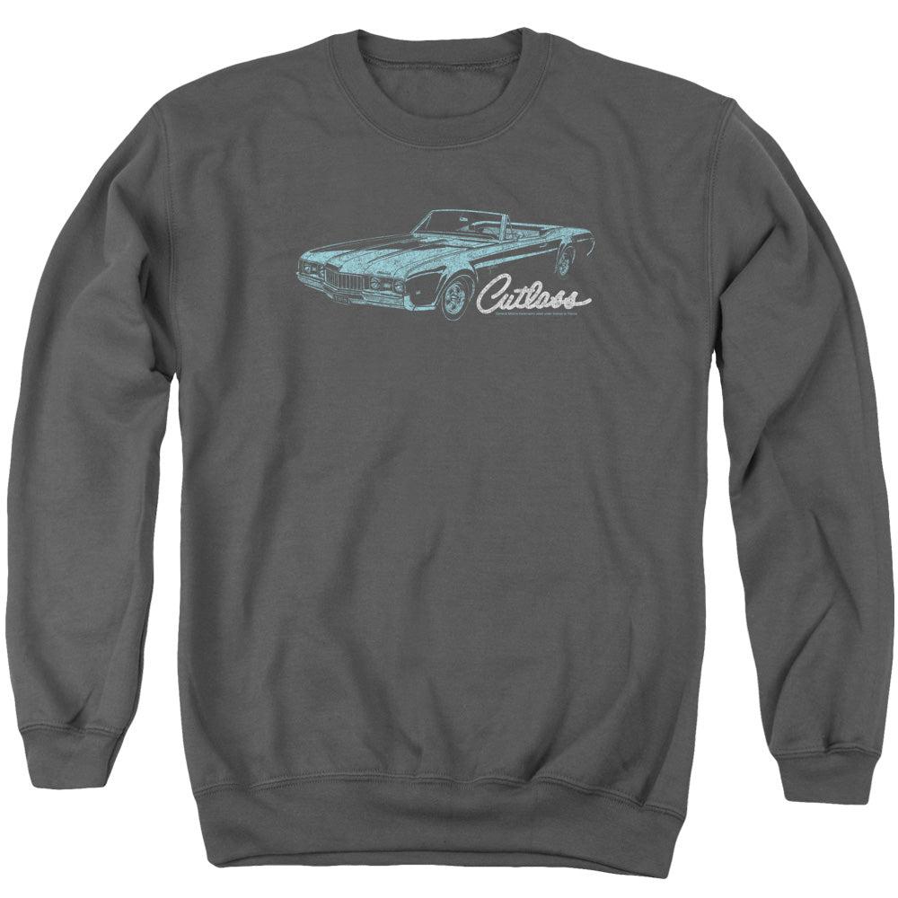 Oldsmobile 1968 Cutlass Convertible Crewneck Sweatshirt-Grease Monkey Garage