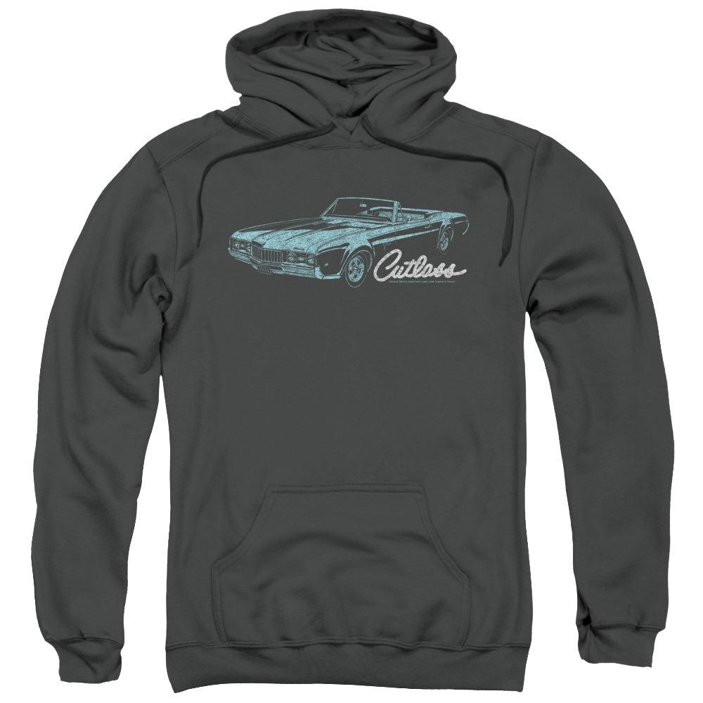 Oldsmobile 1968 Cutlass Convertible Pullover Hoodie-Grease Monkey Garage