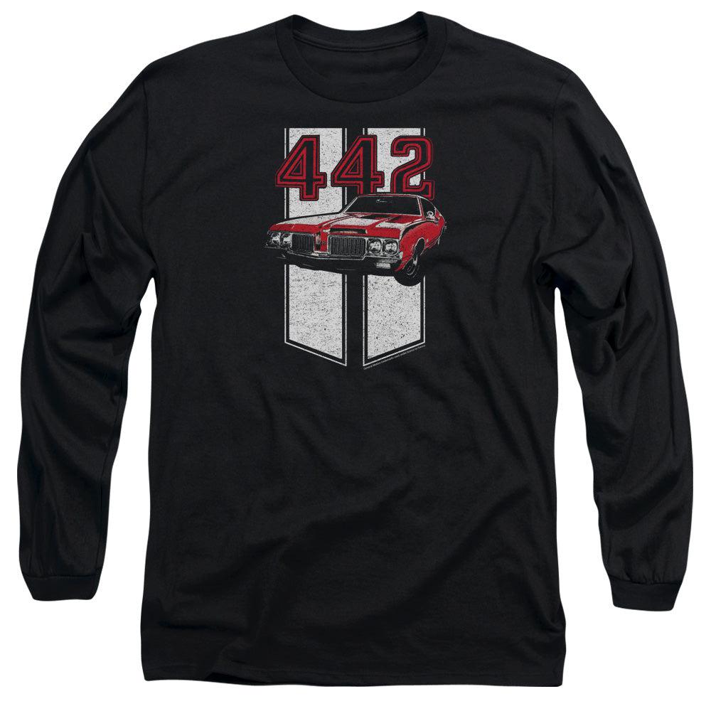 Oldsmobile 442 Long-Sleeve T-Shirt-Grease Monkey Garage