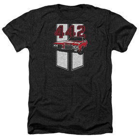 Oldsmobile 442 Poly/Cotton Blend Short-Sleeve T-Shirt-Grease Monkey Garage