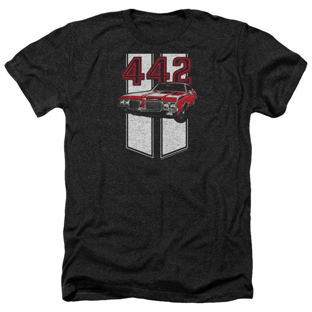 Oldsmobile 442 Poly/Cotton Blend Short-Sleeve T-Shirt-Grease Monkey Garage