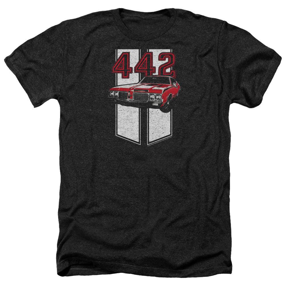 Oldsmobile 442 Poly/Cotton Blend Short-Sleeve T-Shirt-Grease Monkey Garage