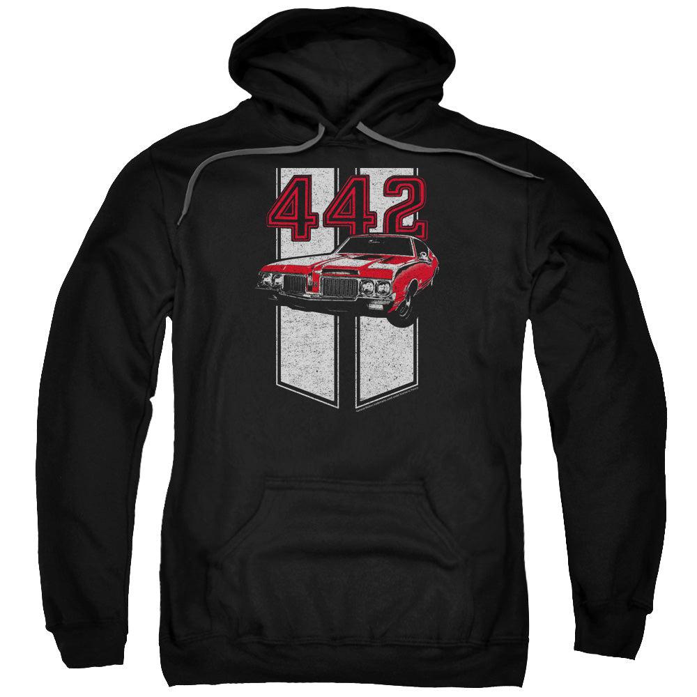 Oldsmobile 442 Pullover Hoodie-Grease Monkey Garage