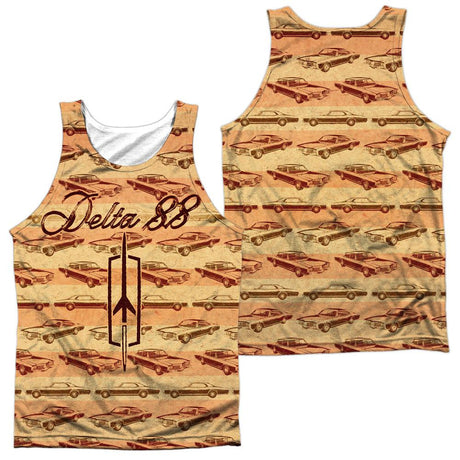 Oldsmobile Delta 88 (Front/Back Print) 100% Poly Tank Top-Grease Monkey Garage