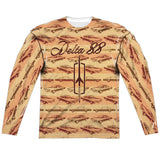 Oldsmobile Delta 88 (Front/Back Print) Long-Sleeve T-Shirt 100% Poly-Grease Monkey Garage