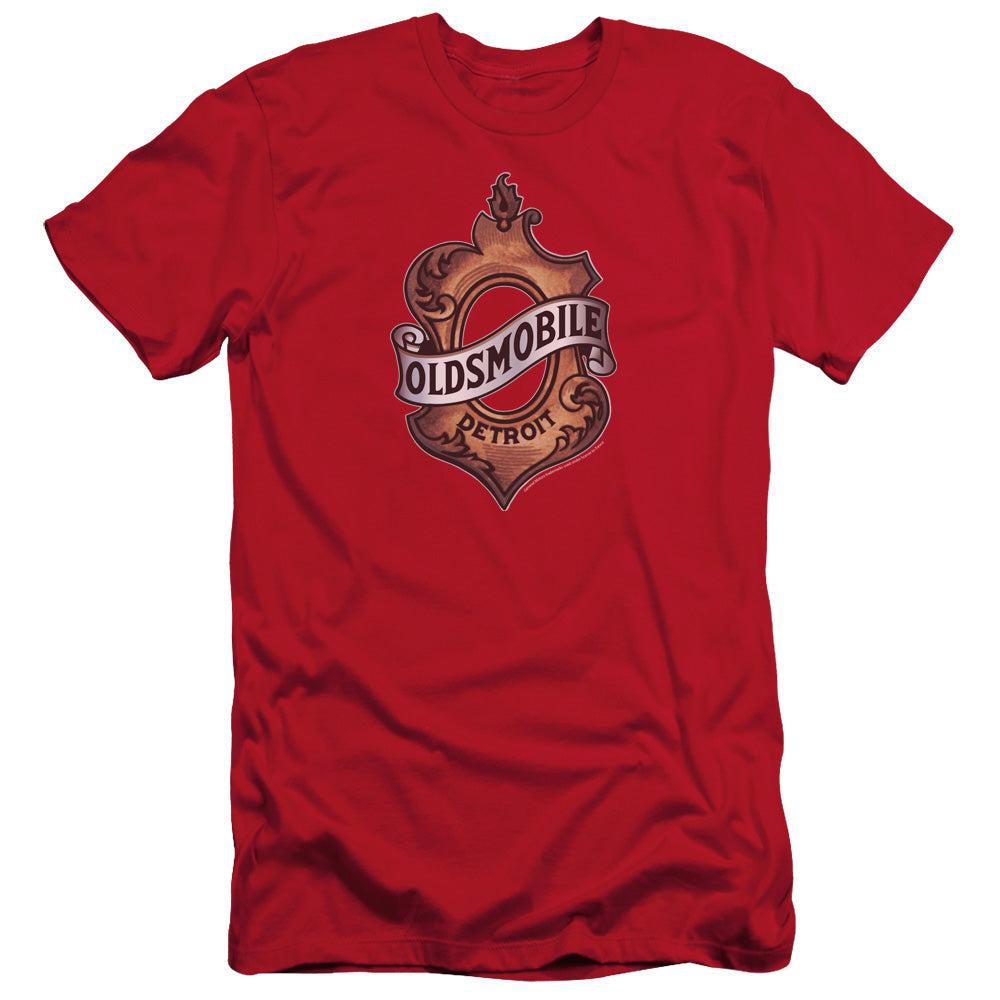 Oldsmobile Detroit Emblem Short-Sleeve T-Shirt-Grease Monkey Garage