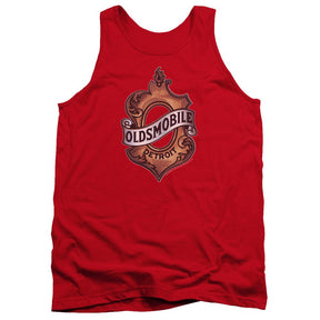 Oldsmobile Detroit Emblem Tank Top-Grease Monkey Garage