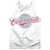 Oldsmobile Oversized and Faded Logo 100% Poly Tank Top-Grease Monkey Garage