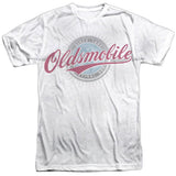 Oldsmobile Oversized and Faded Logo Short-Sleeve T-Shirt 100% Poly-Grease Monkey Garage