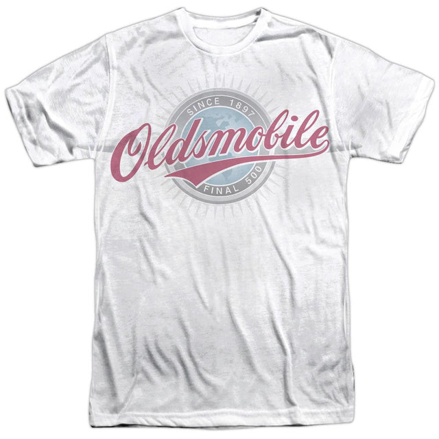 Oldsmobile Oversized and Faded Logo Short-Sleeve T-Shirt 100% Poly-Grease Monkey Garage
