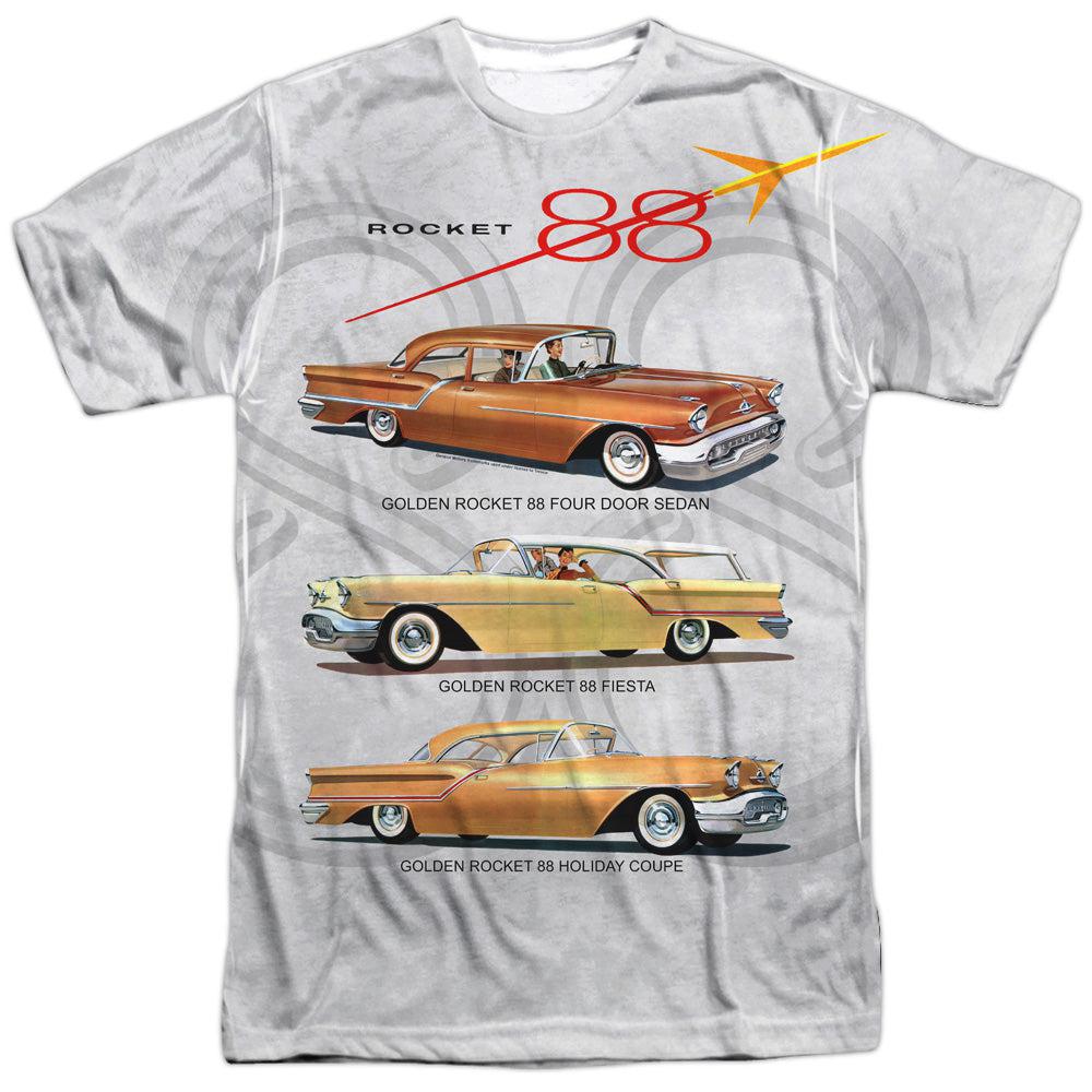 Oldsmobile Rocket 88 Short-Sleeve T-Shirt 100% Poly-Grease Monkey Garage