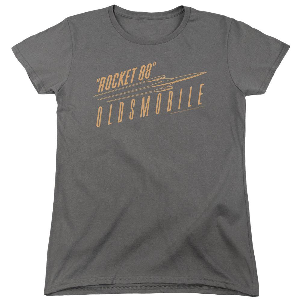 Oldsmobile Rocket 88 Women's Short-Sleeve T-Shirt-Grease Monkey Garage