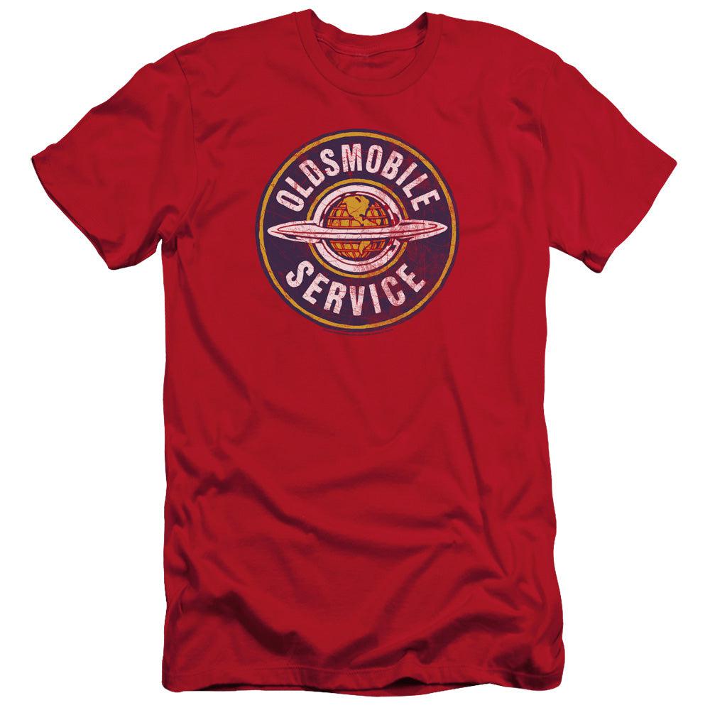 Oldsmobile Vintage Service Short-Sleeve T-Shirt-Grease Monkey Garage