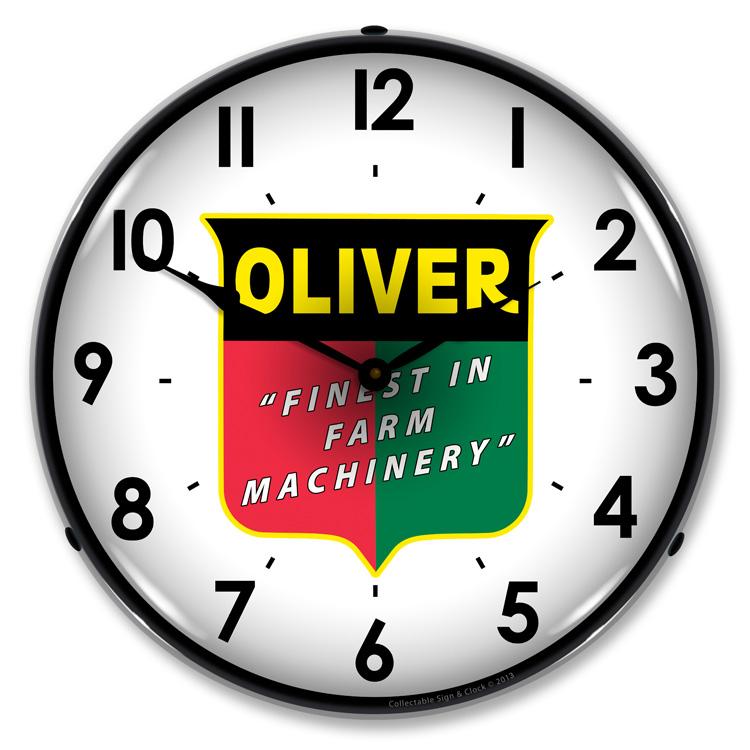 Oliver Farm Machinery LED Clock-LED Clocks-Grease Monkey Garage