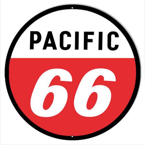Pacific 66 Metal Sign-Metal Signs-Grease Monkey Garage