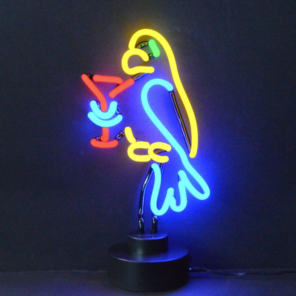 Parrot Margarita Neon Sculpture-Neon Sculptures-Grease Monkey Garage