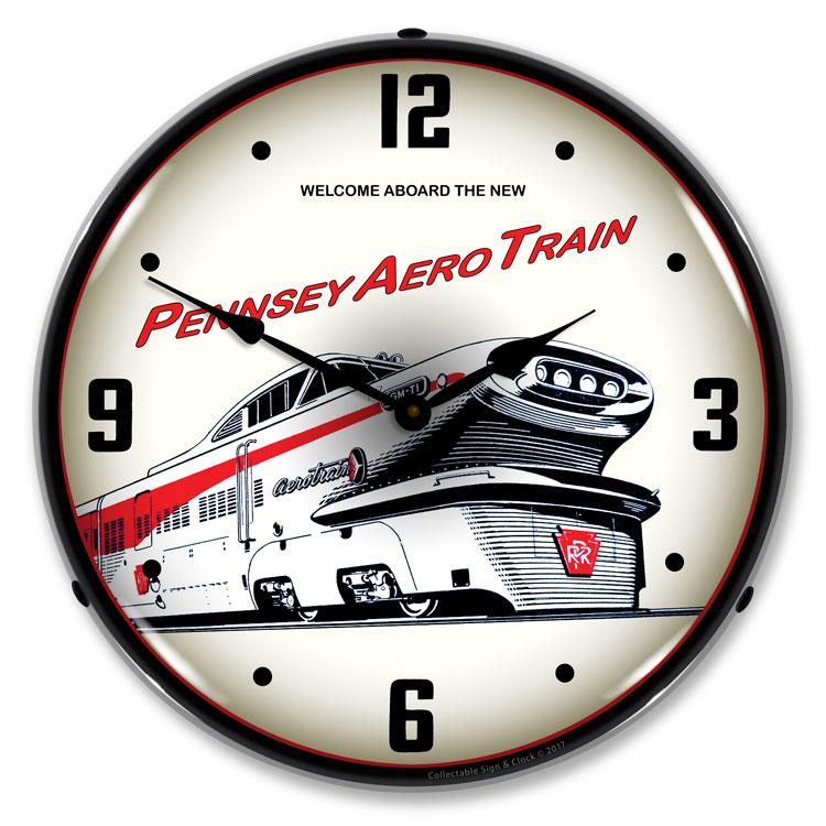 Pennsey Aero Train LED Clock-LED Clocks-Grease Monkey Garage